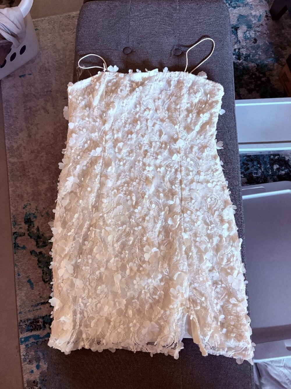 White mini dress